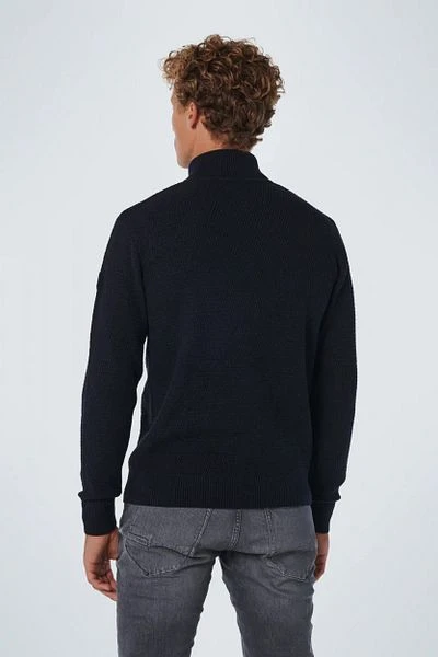 No-Excess No Excess Half Zip Trui Navy - Afbeelding 3