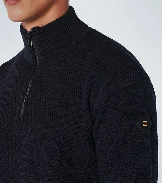 No-Excess No Excess Half Zip Trui Navy - Afbeelding 4