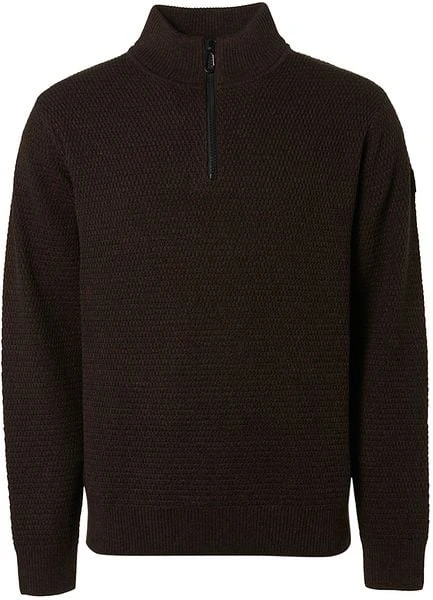 No-Excess No Excess Half Zip Trui Coffee - Afbeelding 6