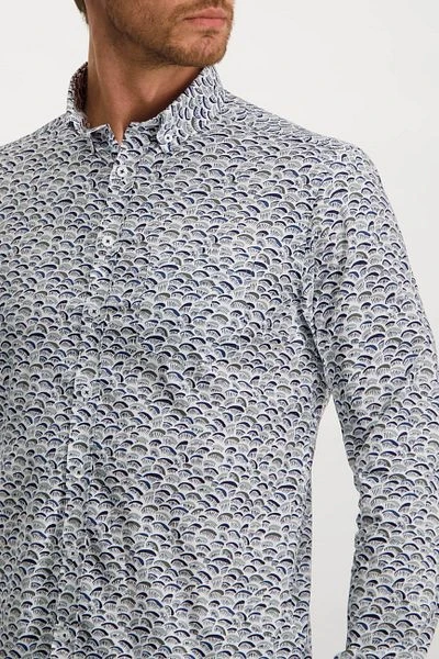 State Of Art Overhemd Print Mosgroen - Afbeelding 3