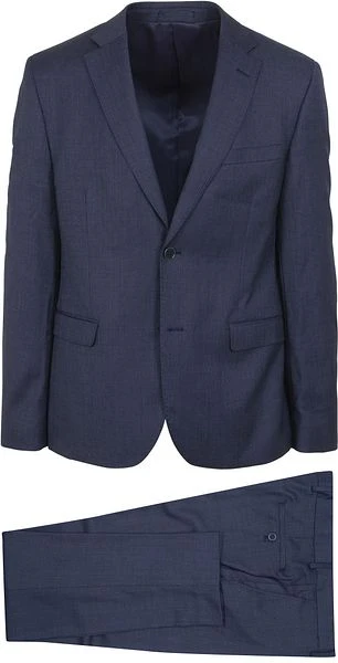 Suitable Kostuum Wol Toulon Blauw - Afbeelding 2