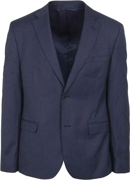 Suitable Kostuum Wol Toulon Blauw - Afbeelding 4