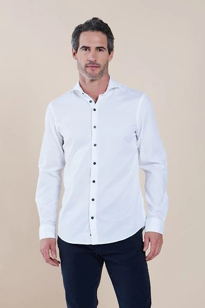 R2 Overhemd Oxford Wit - Afbeelding 2