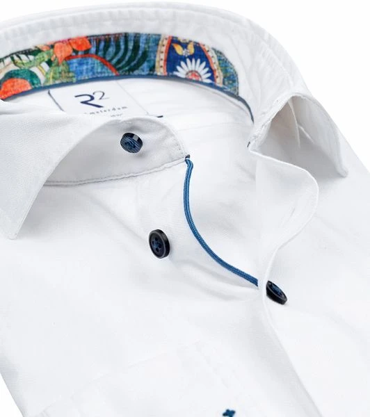 R2 Overhemd Oxford Wit - Afbeelding 4