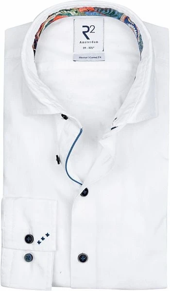 R2 Overhemd Oxford Wit - Afbeelding 6