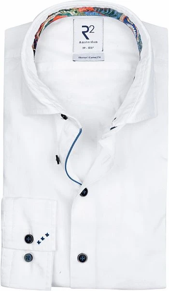 R2 Overhemd Oxford Wit