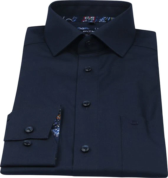 Olymp Luxor Overhemd Donkerblauw - Afbeelding 3