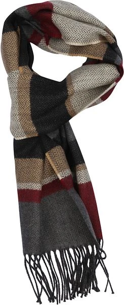 Suitable Heren Sjaal Bruin Rood