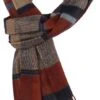 Suitable Heren Sjaal Ruit Bruin Rood