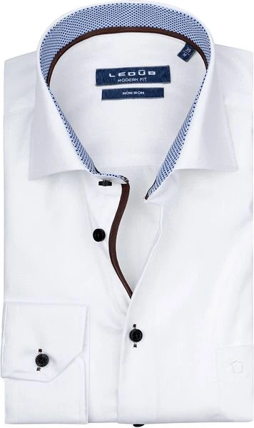 Ledub Overhemd Non Iron Wit