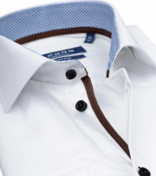 Ledub Overhemd Non Iron Wit - Afbeelding 6