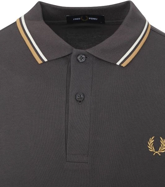 Fred Perry Polo M3600 Antraciet Grijs - Afbeelding 2