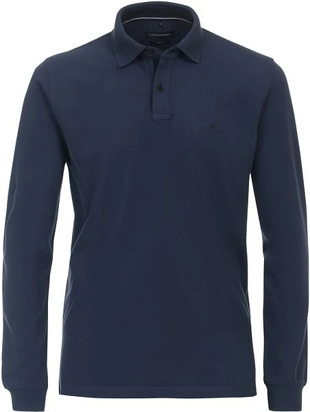 Casa Moda Longsleeve Polo Blauw - Afbeelding 4