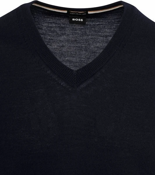 Hugo Boss Pullover Melba Wol Donkerblauw - Afbeelding 5