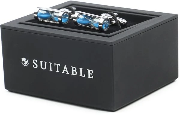 Manchetknoop Zandloper Zilver - Afbeelding 2