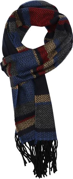 Suitable Heren Sjaal Rood Blauw