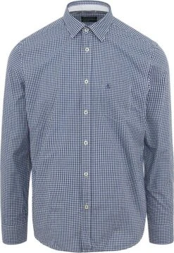 Marc O'Polo Overhemd Ruiten Donkerblauw
