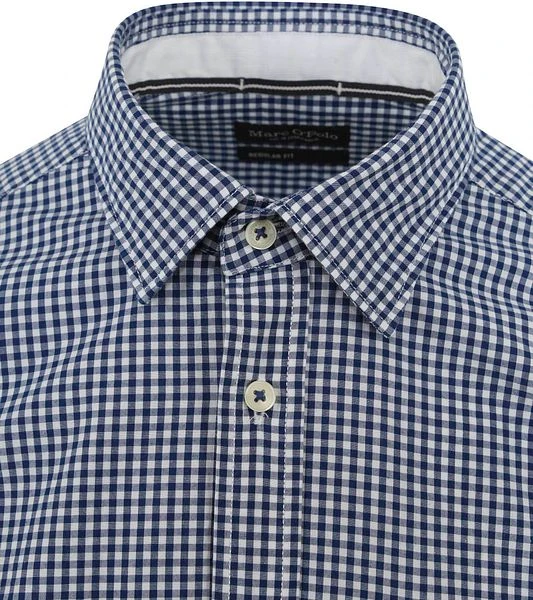 Marc O'Polo Overhemd Ruiten Donkerblauw - Afbeelding 2