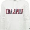 Champion Sweat Hoodie Logo Wit