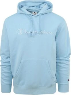 Champion Hoodie Logo Lichtblauw