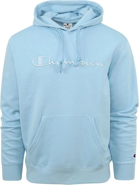 Champion Hoodie Logo Lichtblauw