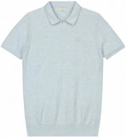 Dstrezzed Polo Melange Slub Lichtblauw
