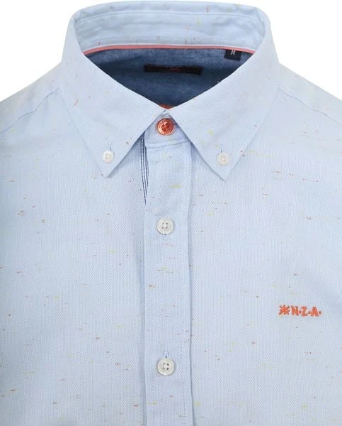 NZA Overhemd Roor Lichtblauw Melange - Afbeelding 6