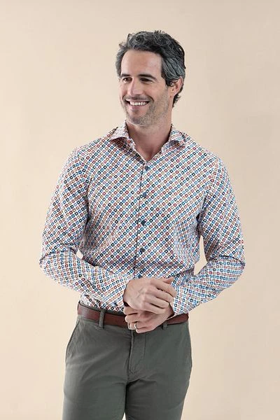 R2 Overhemd Print Multicolour - Afbeelding 2