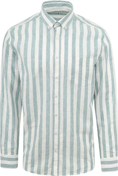 State Of Art Overhemd Strepen Mintgroen - Afbeelding 5