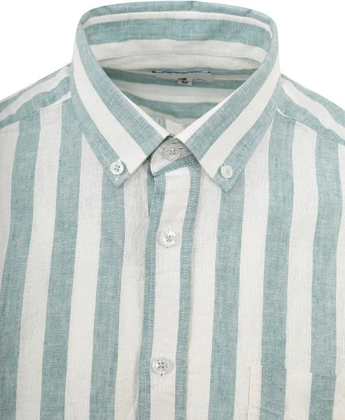 State Of Art Overhemd Strepen Mintgroen - Afbeelding 2