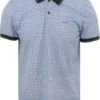 NZA Polo Dun Fiunary Print Blauw