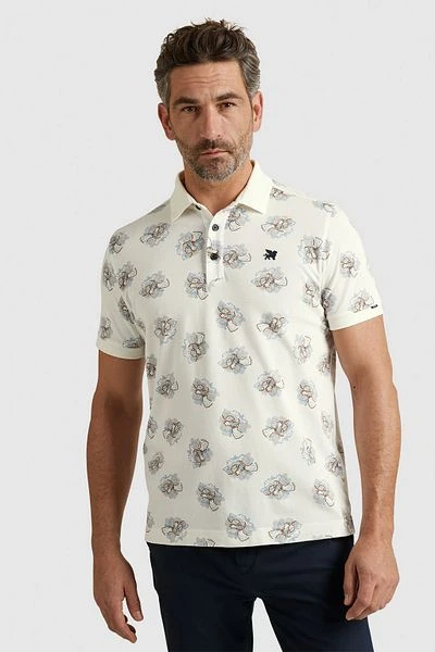 Vanguard Poloshirt Print Ecru - Afbeelding 2