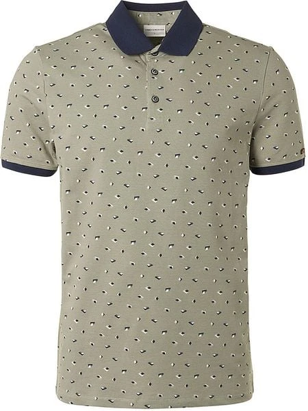 No-Excess No Excess Polo Print Groen - Afbeelding 5