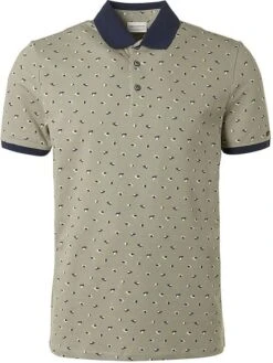 No-Excess No Excess Polo Print Groen