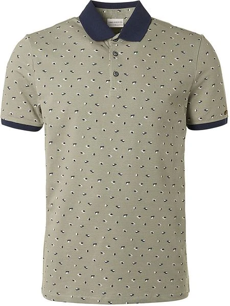 No-Excess No Excess Polo Print Groen