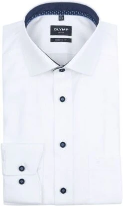 Olymp Luxor Overhemd Wit
