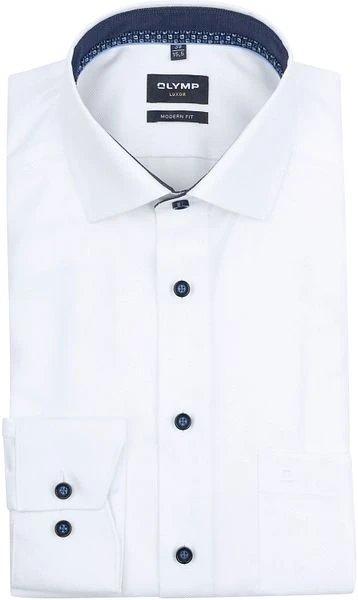 Olymp Luxor Overhemd Wit