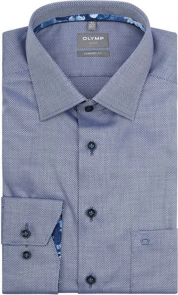 OLYMP Overhemd Luxor Comfort Fit Blauw - Afbeelding 4