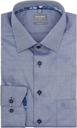 OLYMP Overhemd Luxor Comfort Fit Blauw
