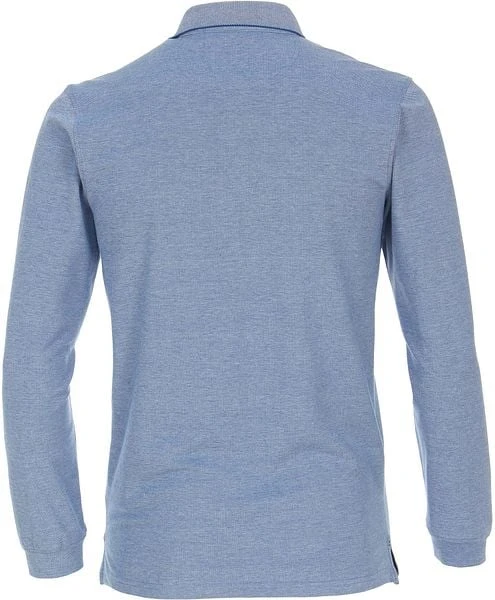 Casa Moda Longsleeve Polo Lichtblauw - Afbeelding 6
