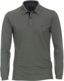 Casa Moda Longsleeve Polo Groen