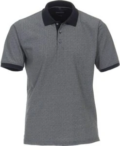 Casa Moda Polo Print Grijs Blauw