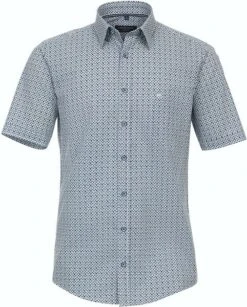 Casa Moda Overhemd Short Sleeve Blauw Print