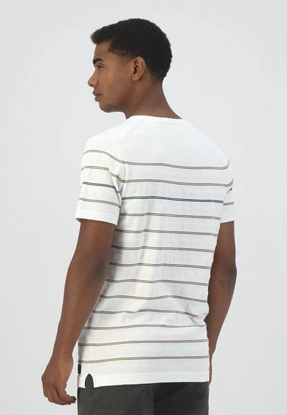 Dstrezzed Knitted T-shirt Strepen Ecru - Afbeelding 3