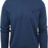 Fred Perry Trui Wol Mix Logo Blauw