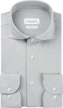 Profuomo Japanese Knitted Overhemd Groen