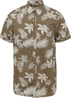 Scotch And Soda Shortsleeve Overhemd Print Groen