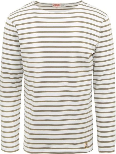 Armor-Lux Houat Trui Strepen Groen - Afbeelding 4