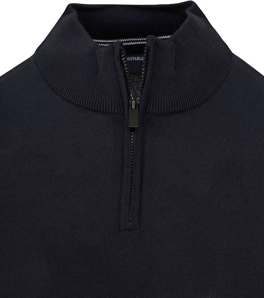 Suitable Half Zip Trui Donkerblauw - Afbeelding 3