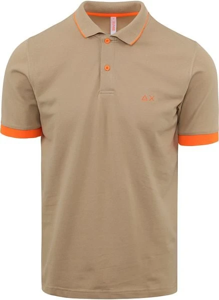 Sun68 Poloshirt Small Stripe Beige - Afbeelding 5